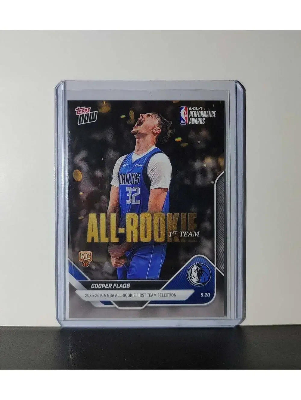 Cooper Flagg Rookie 2025-26 Topps Now NBA All-Rookie 1st Team Mavericks